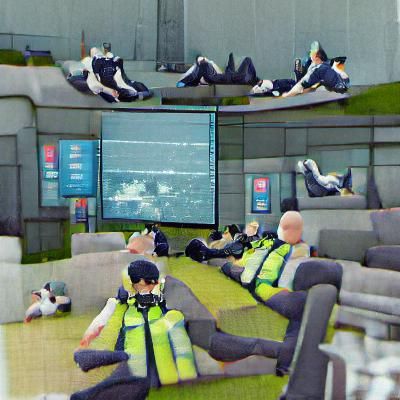 Glitching Surveillance Screen Reveals Security Breach