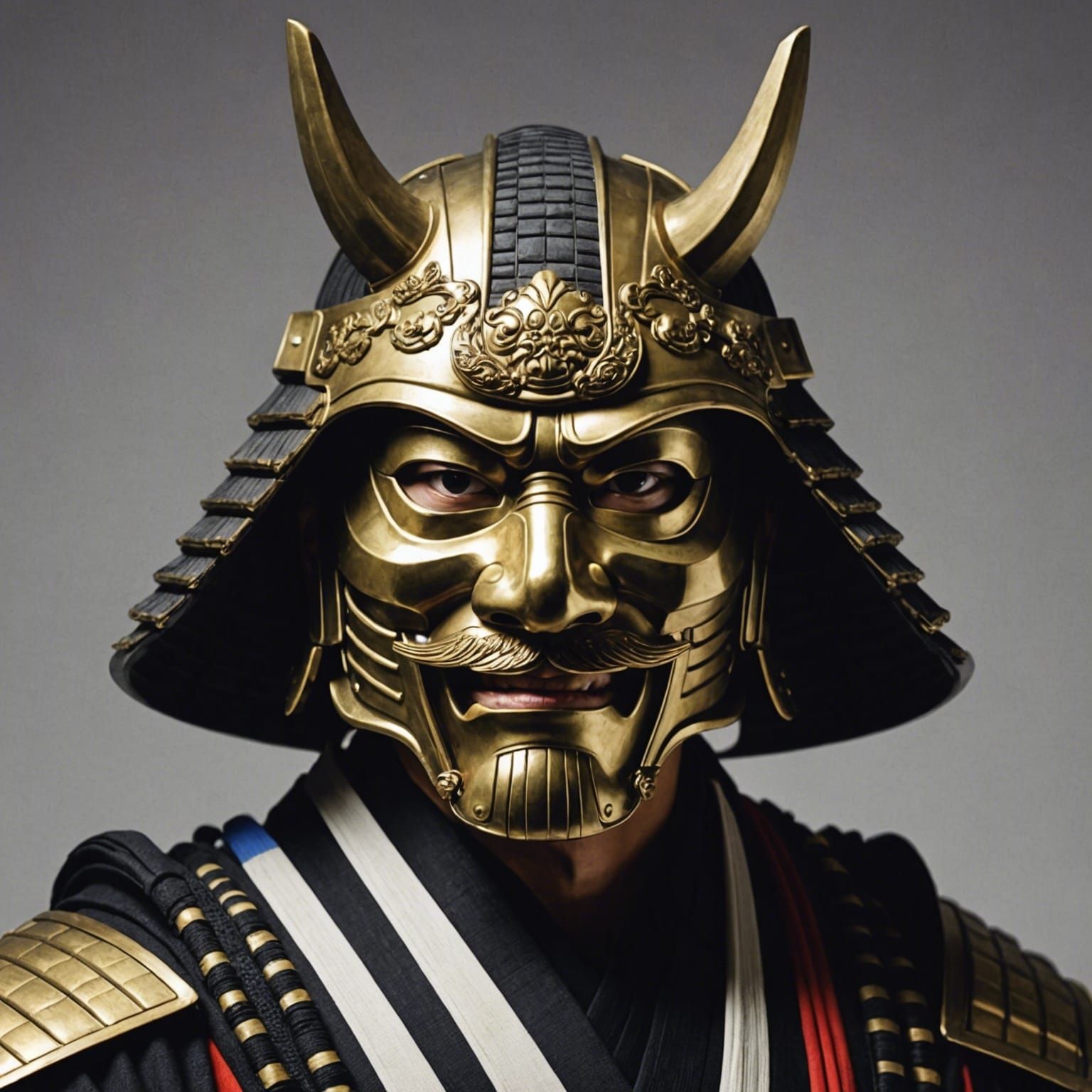 Samurai Mask Close-Up
