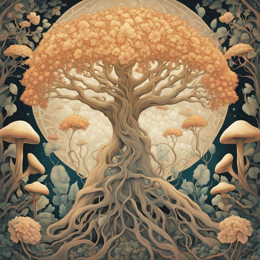 Gilded Goddess Emerges from Primeval Forest