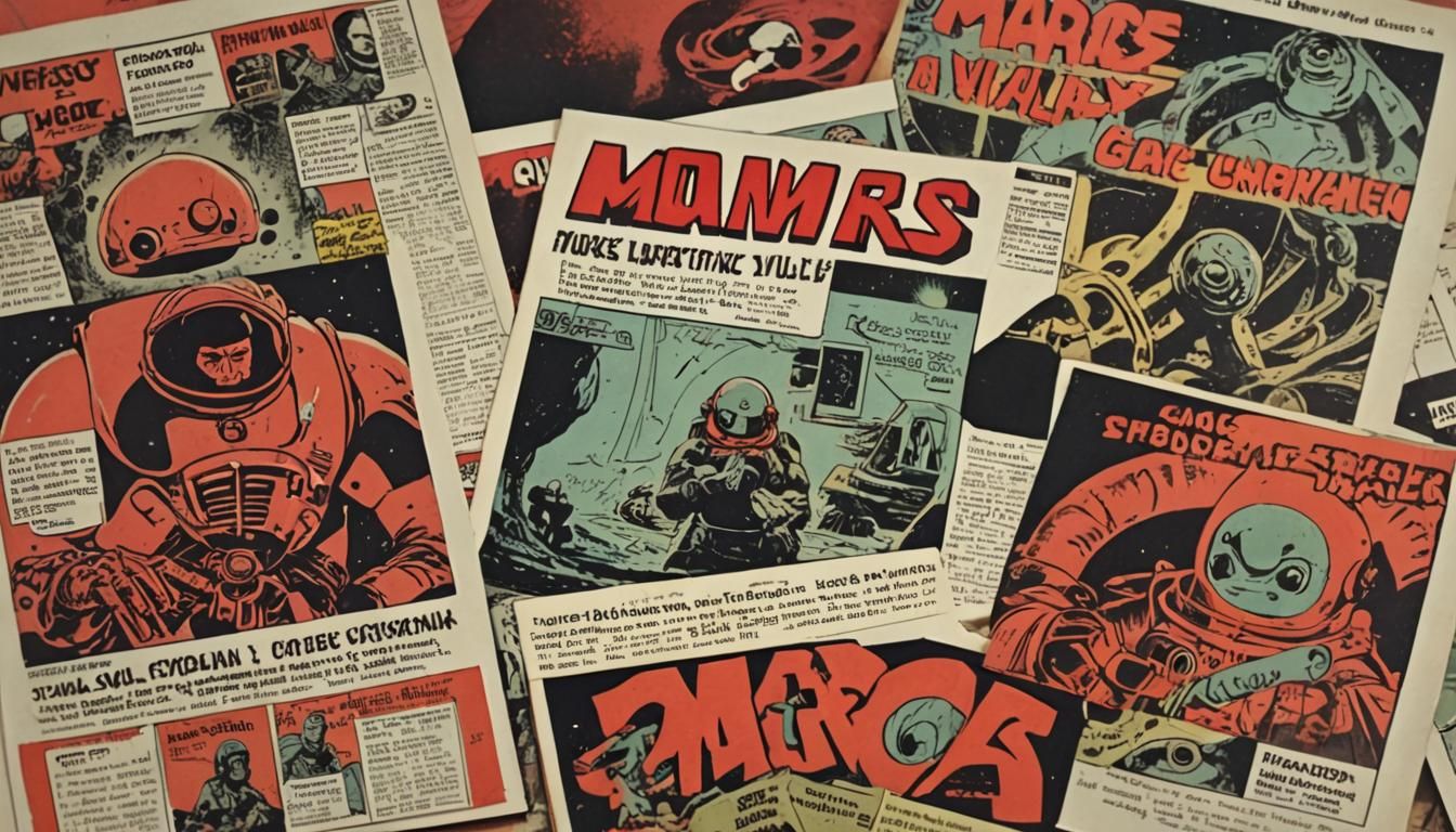 Retro Comic Book Scene in Eastern European Style