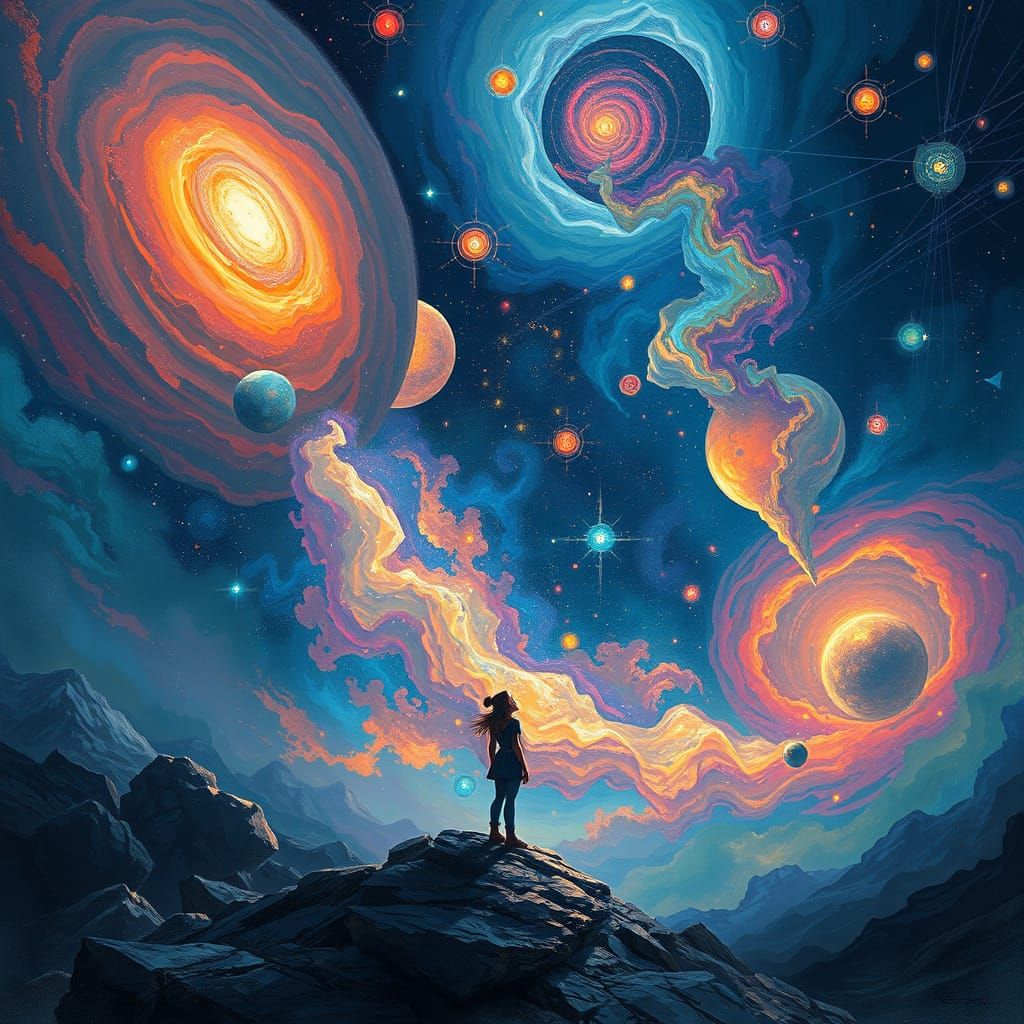 Cosmic Everly in Awe of Swirling Galaxies