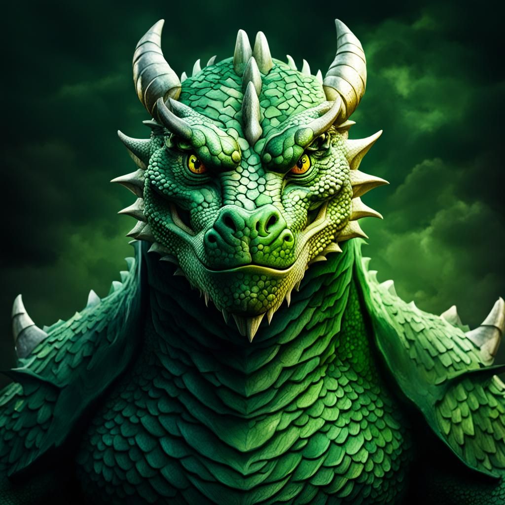 Celtic Irish Dragon Illustration