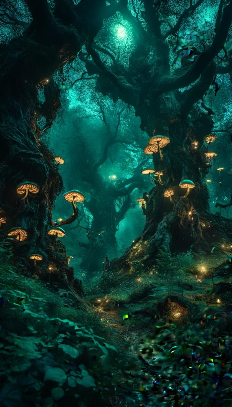 Enchanted Forest: Dark Fairycore Fantasy Art