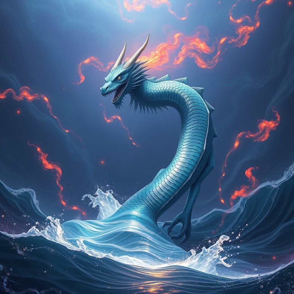 Mystical Sea Dragon Emerges from the Deep in Dazzling 8k Mat...