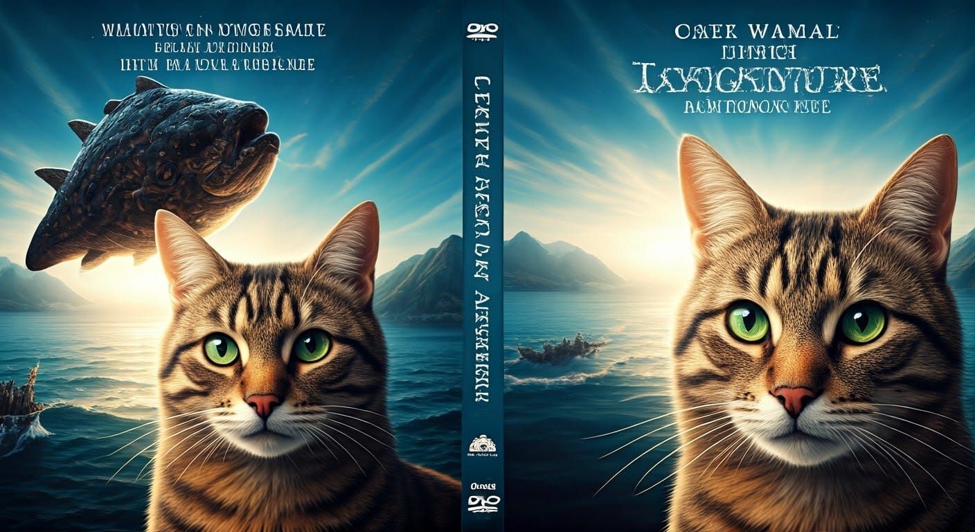 Fictional Cat Adventure: Mock DVD Cover Design