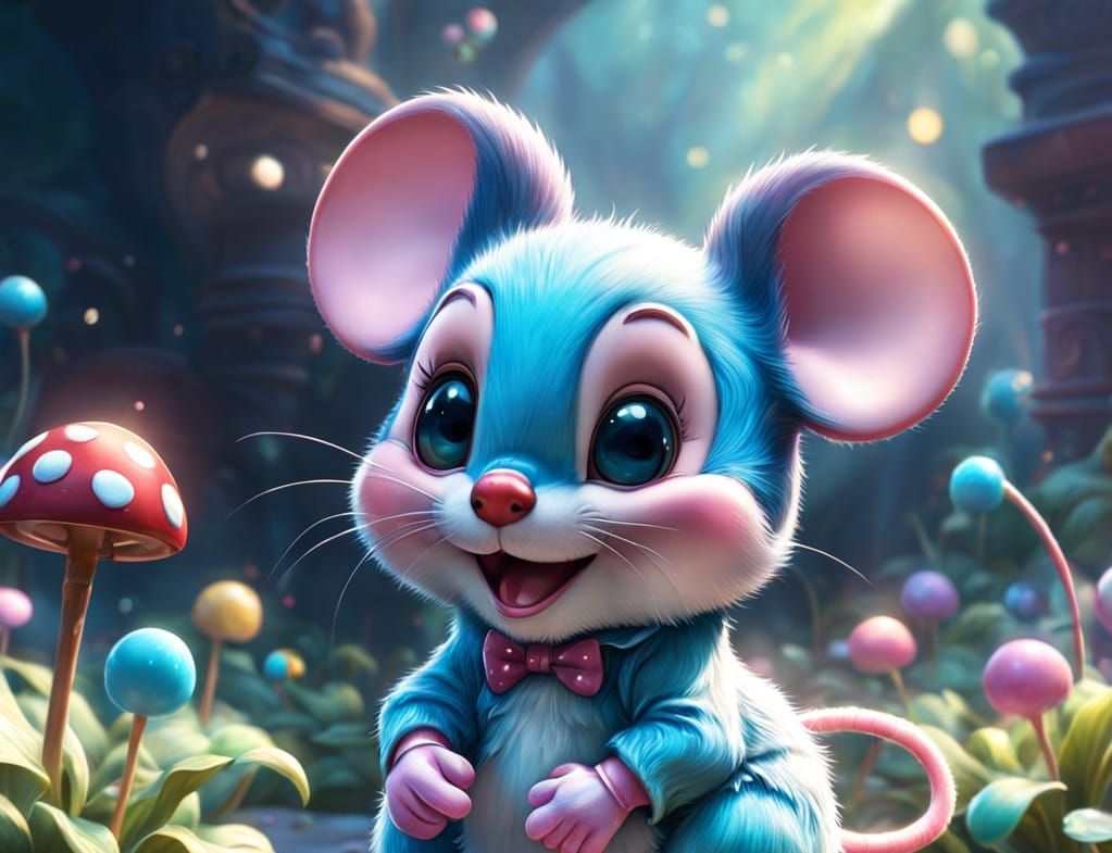 Whimsical Mini Mouse in Enchanted Candyland