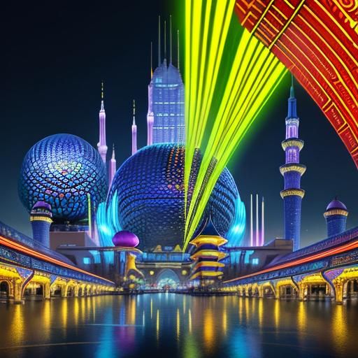 Futuristic Cityscape: Diversity and Architectural Fusion