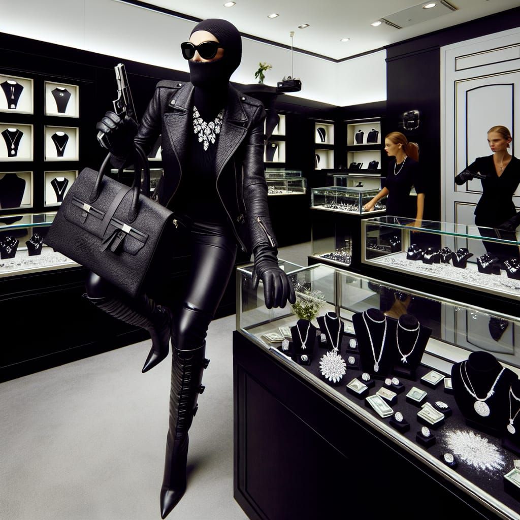 Cyberpunk Heist in Luxury Jewellery Store