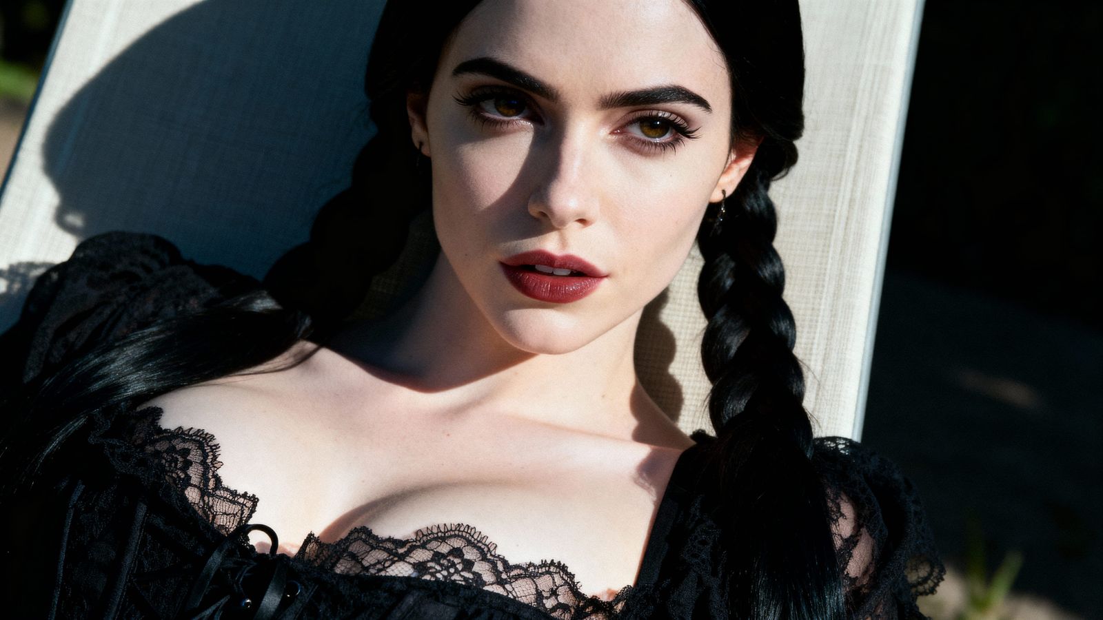 Jenna Ortega as Gothic Wednesday Adams in Lace