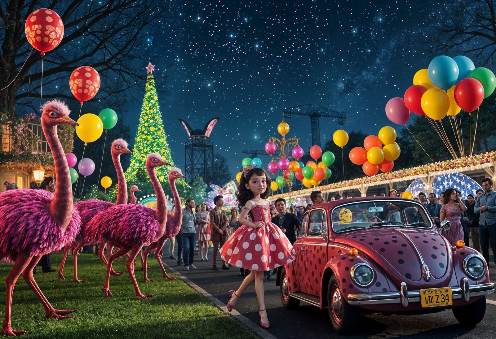 Polkadot Princess Night Parade in Oz Park