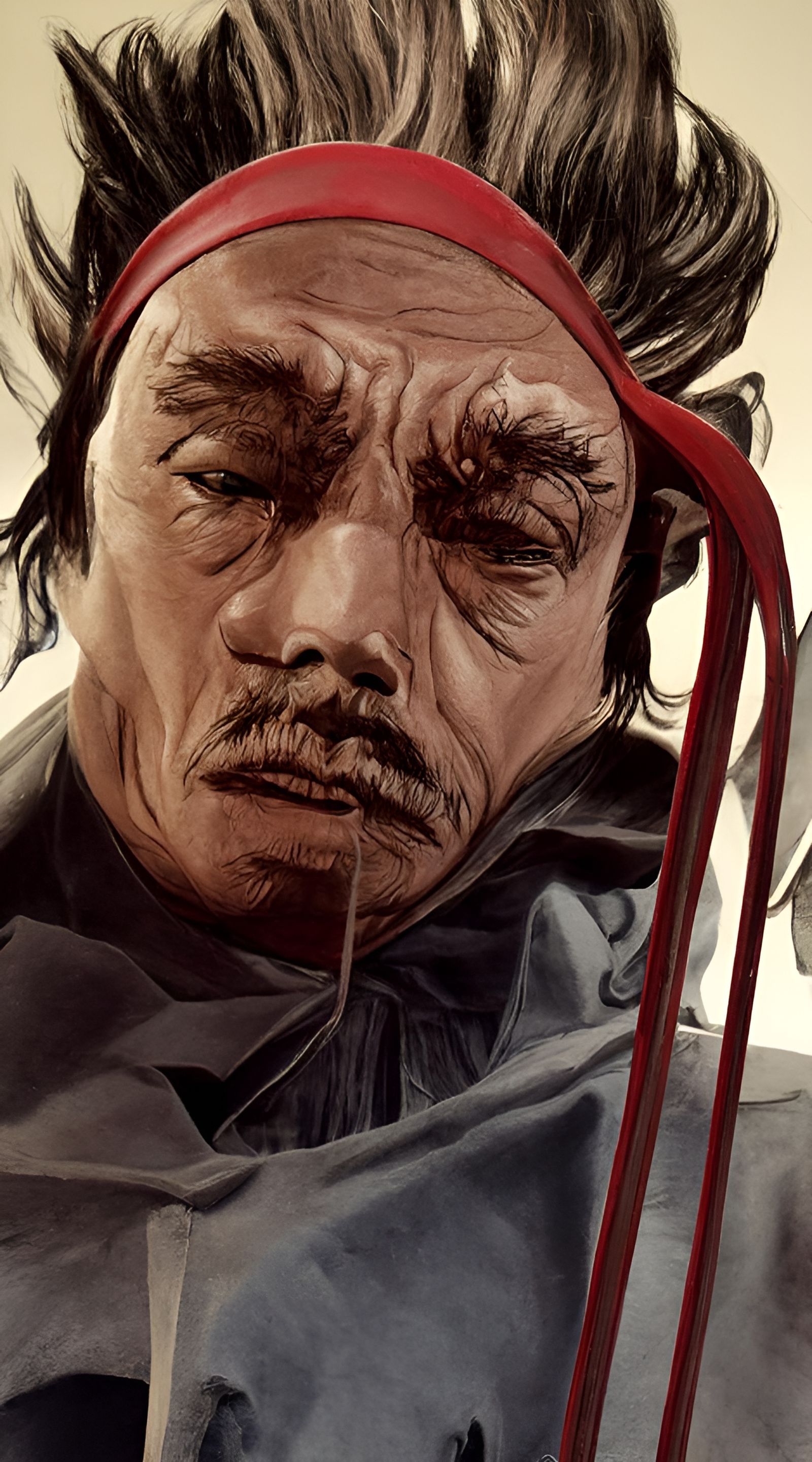 Kung Fu Master in Film Noir Style