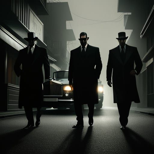 Moody Mafia Masterpiece in Cinematic Style