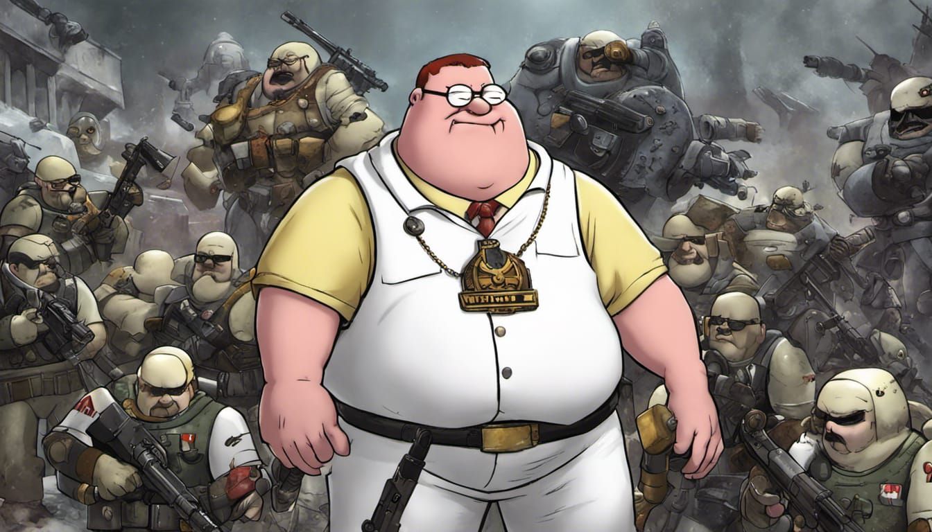 Peter Griffin as Warhammer 40K Character