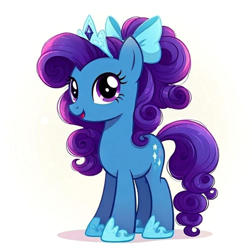 Mythic Pony Princess with Whimsical Flair