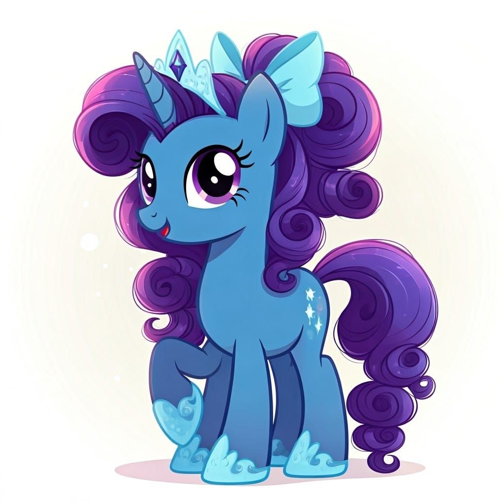 Mythic Pony Princess with Whimsical Flair