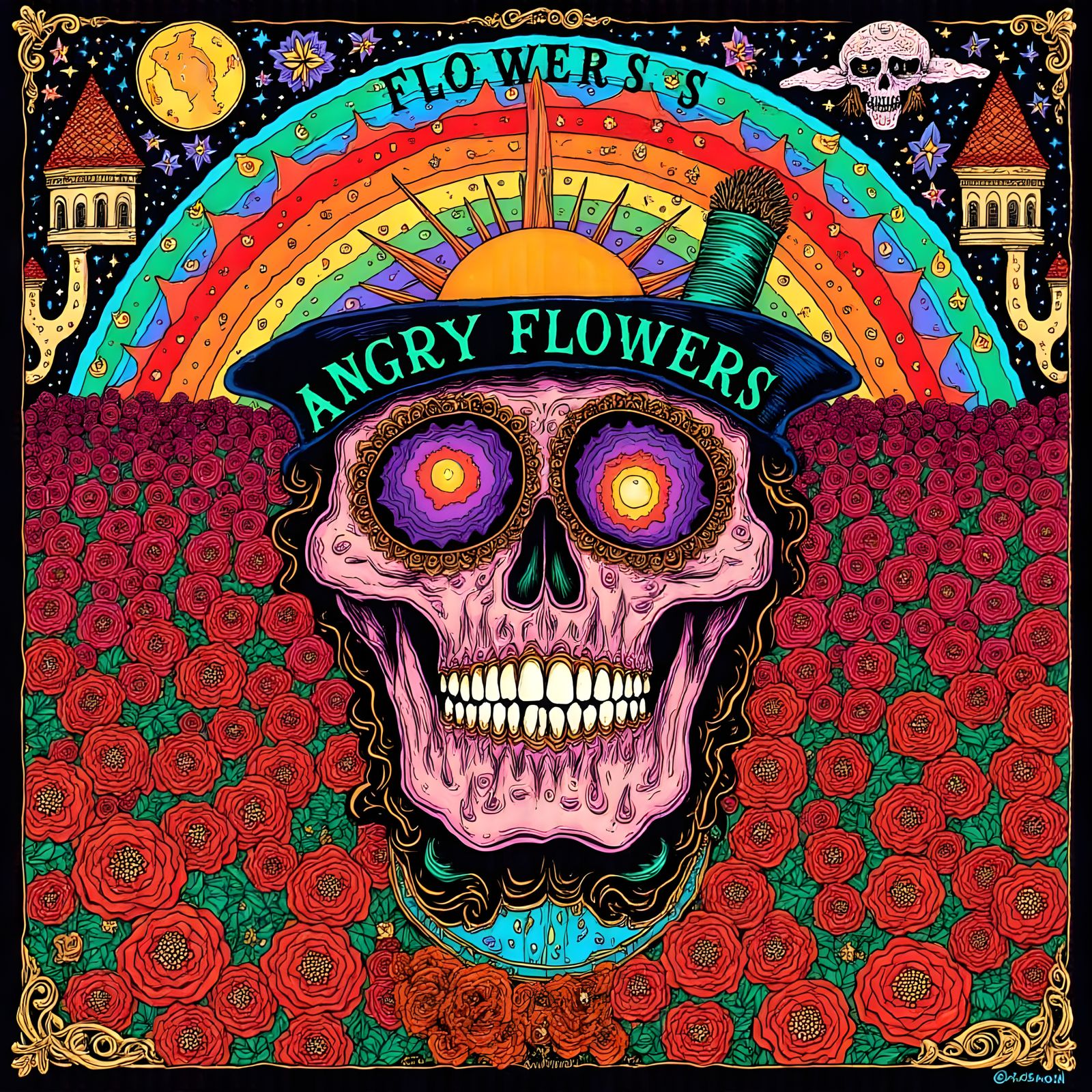 Psychedelic Masterpiece in Cal Schenkel Style