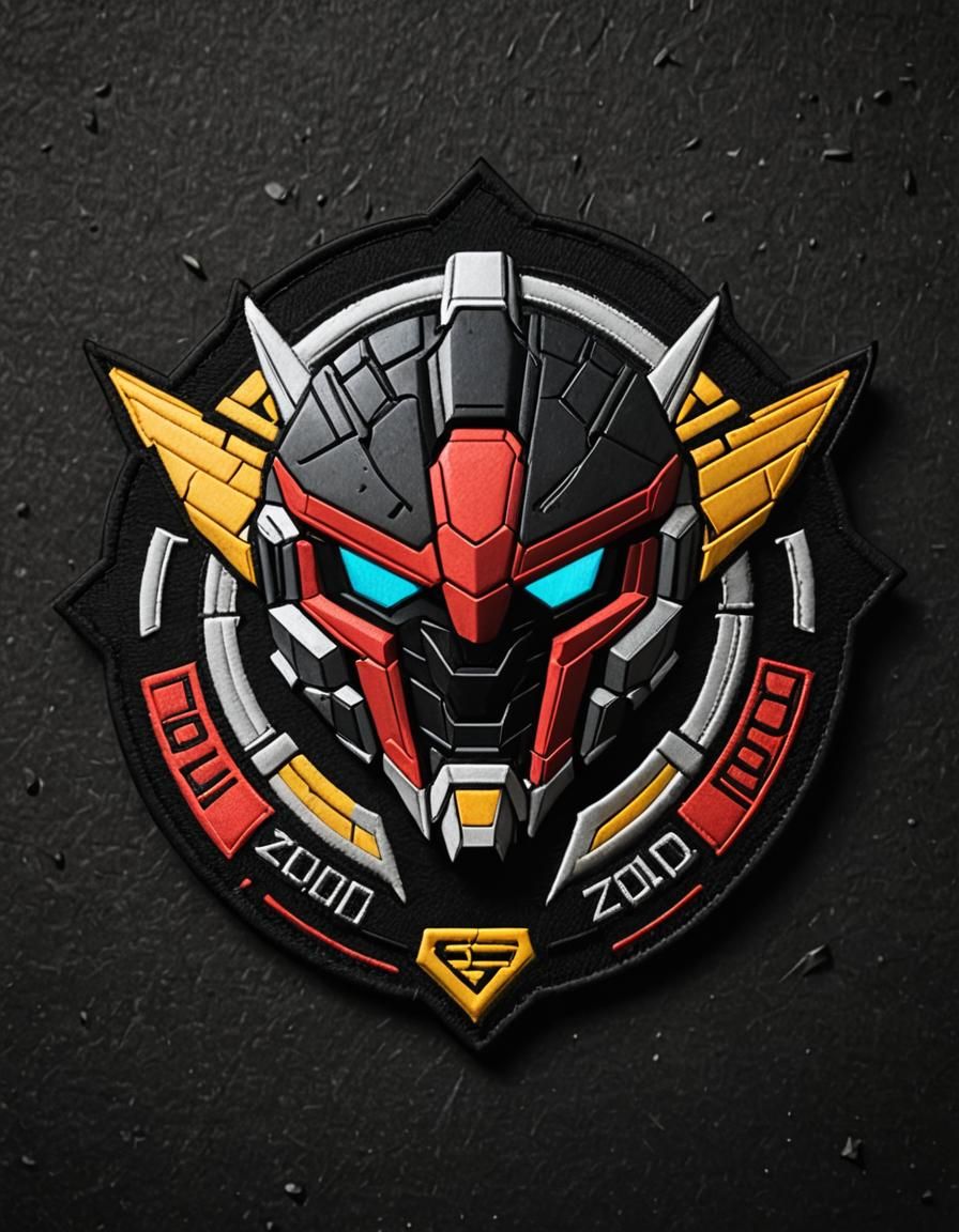 Sci-Fi Emblem Patch in Minimalist Style