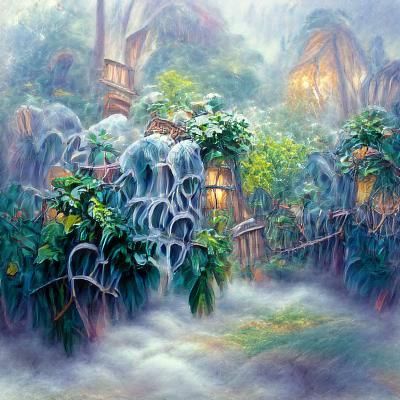 Ethereal Jungle Vines in a Luminist Style