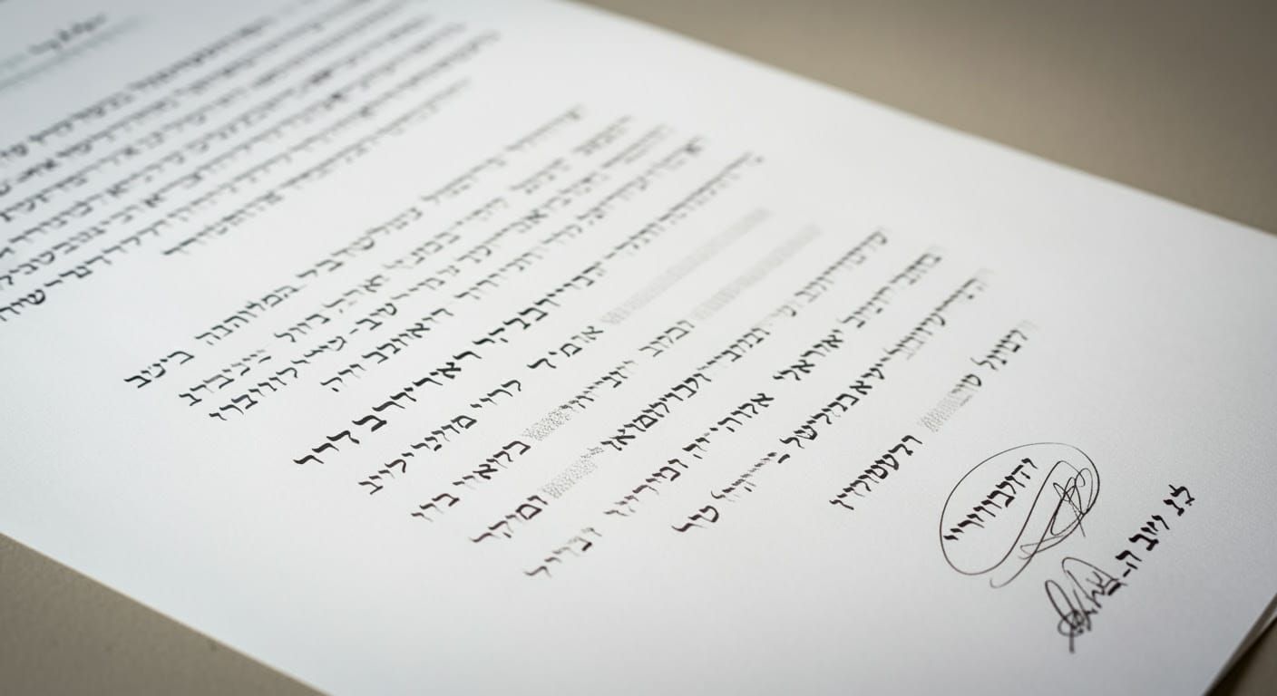 Photorealistic Hebrew Handwriting Sample for Analysis