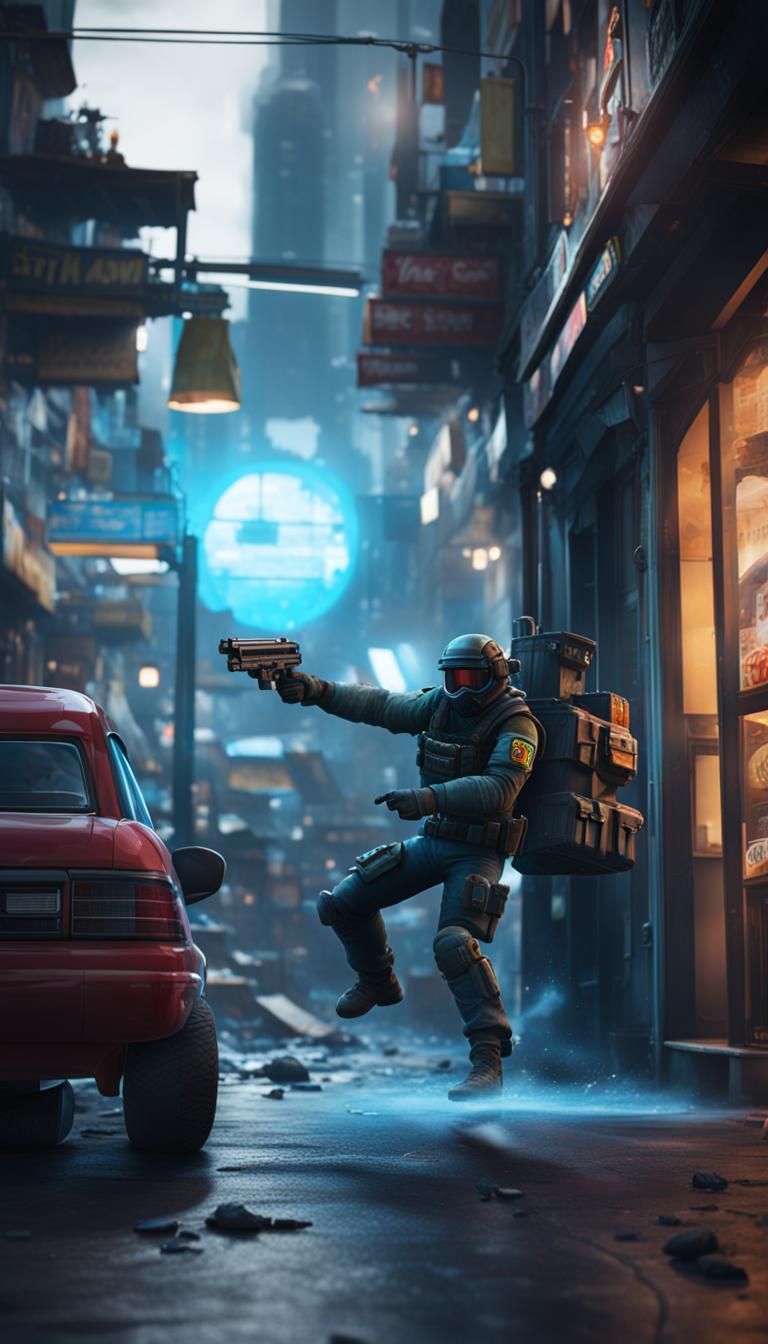 Video Game Store Blocked by Wallpaper in 4K