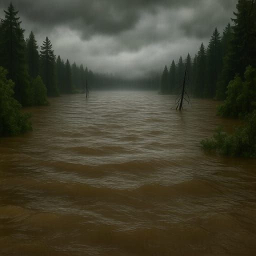 Mysterious Structure Submerged Under a Lake