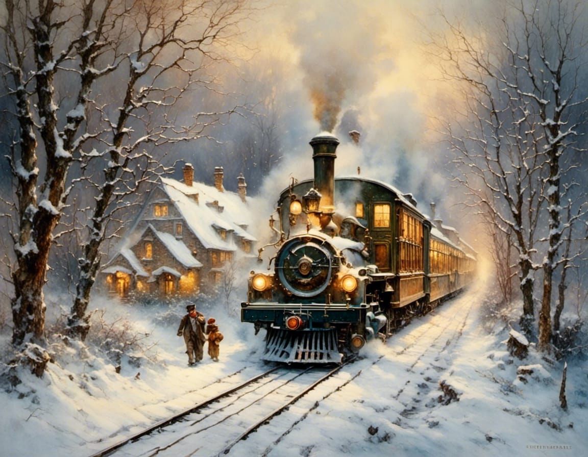 Christmas Train Rides Through Winter Wonderland