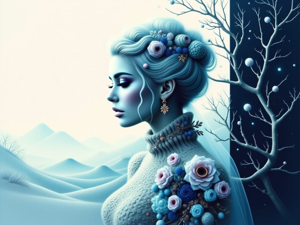 Airbrushed Landscape Painting in Style of Syd Mead