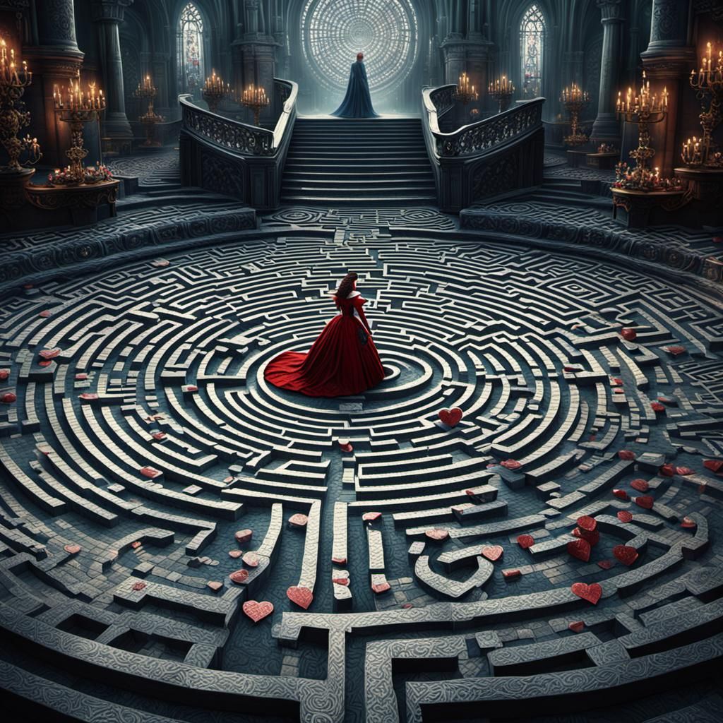 Queen of Hearts Labyrinth: Digital Matte Painting