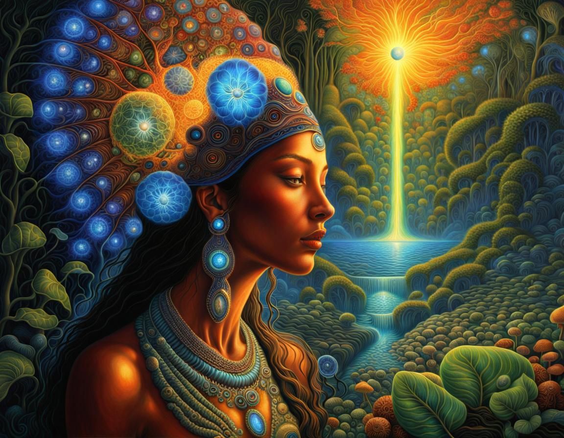 Shaman :: Oasis Island :: DMT art