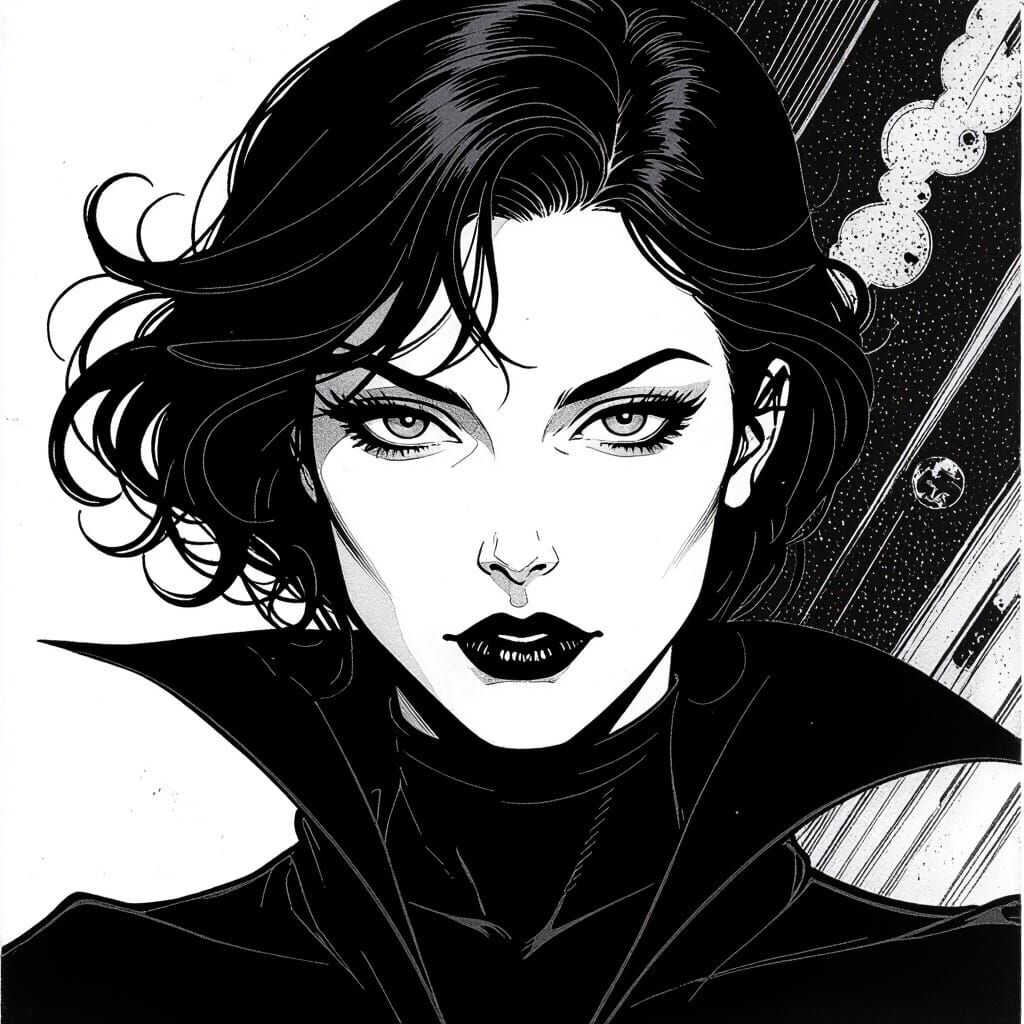 Tempted by Fate in Comic Art Fusion Style