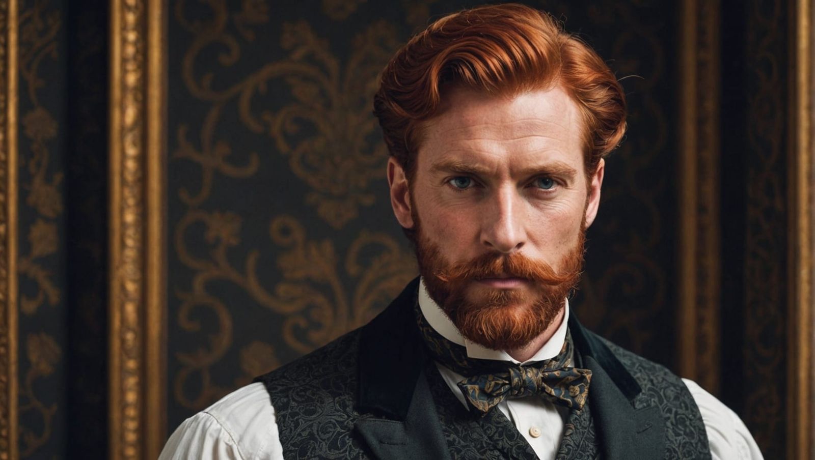 Victorian Gentleman with Red Hair and Moustache