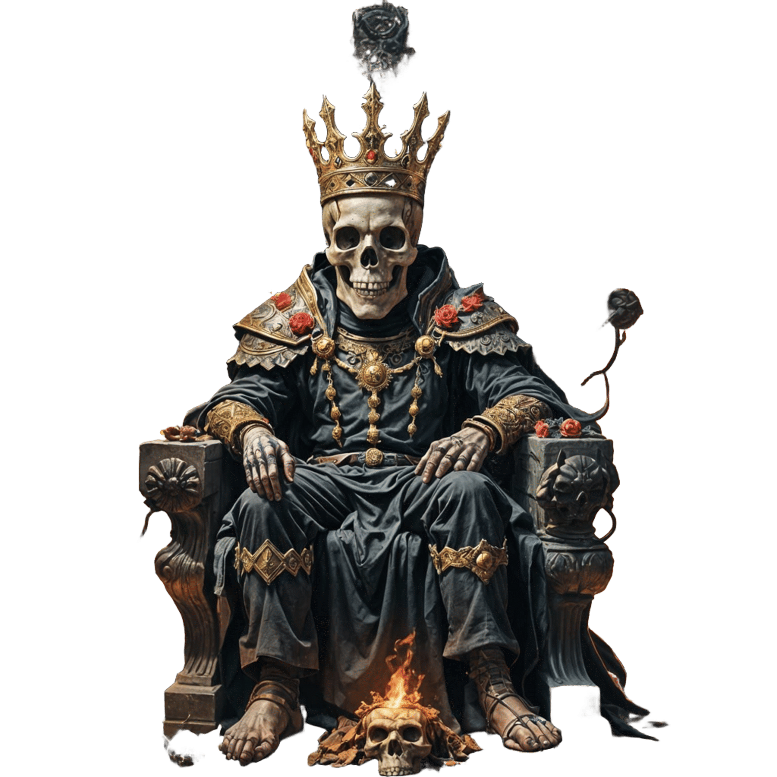 AI Generated Image of a Skull King