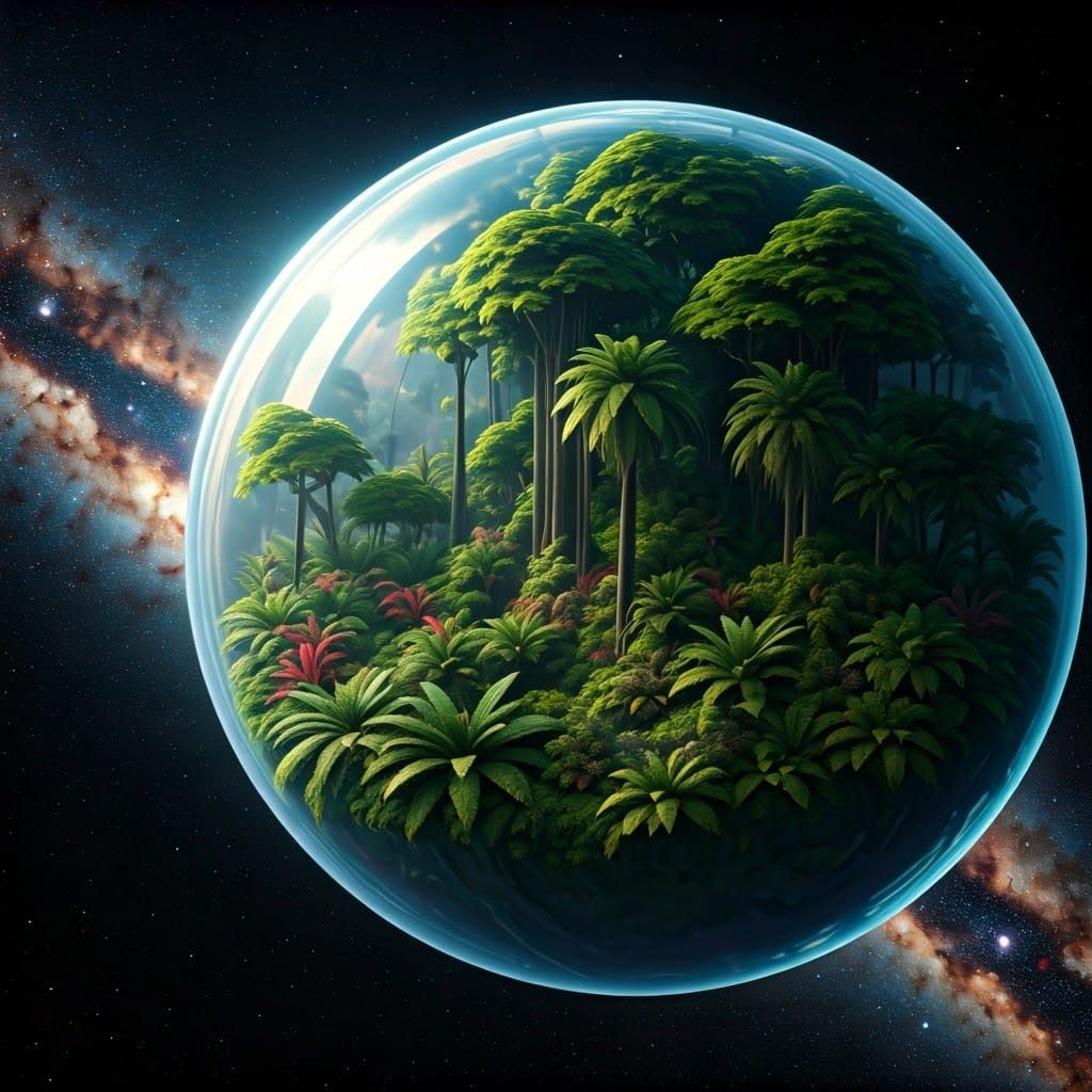 Rainforest in Space: A Sci-Fi Vision