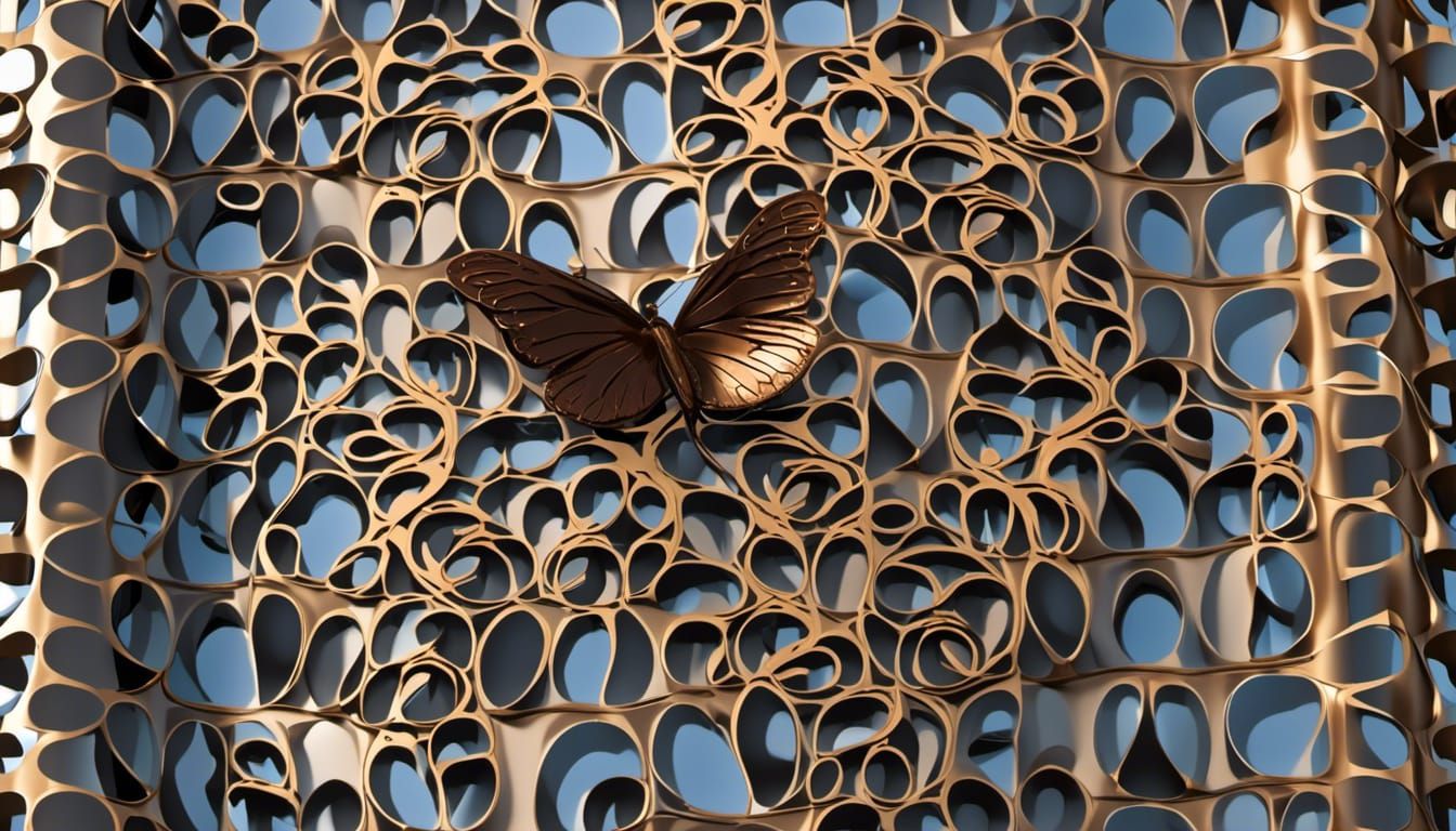 A butterfly <lora:Golden craft:1.0>