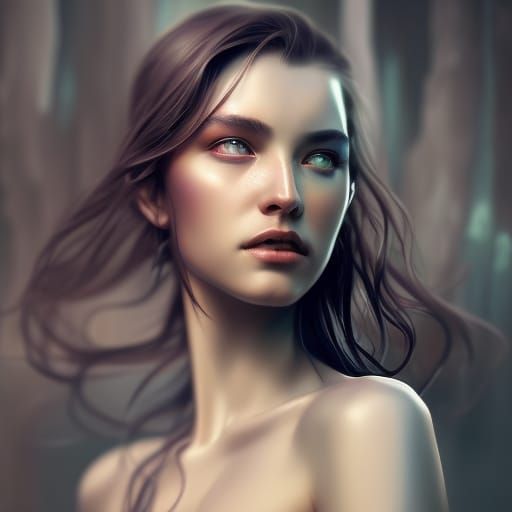 Victorian Assassin Portrait with Ice-Blue Eyes