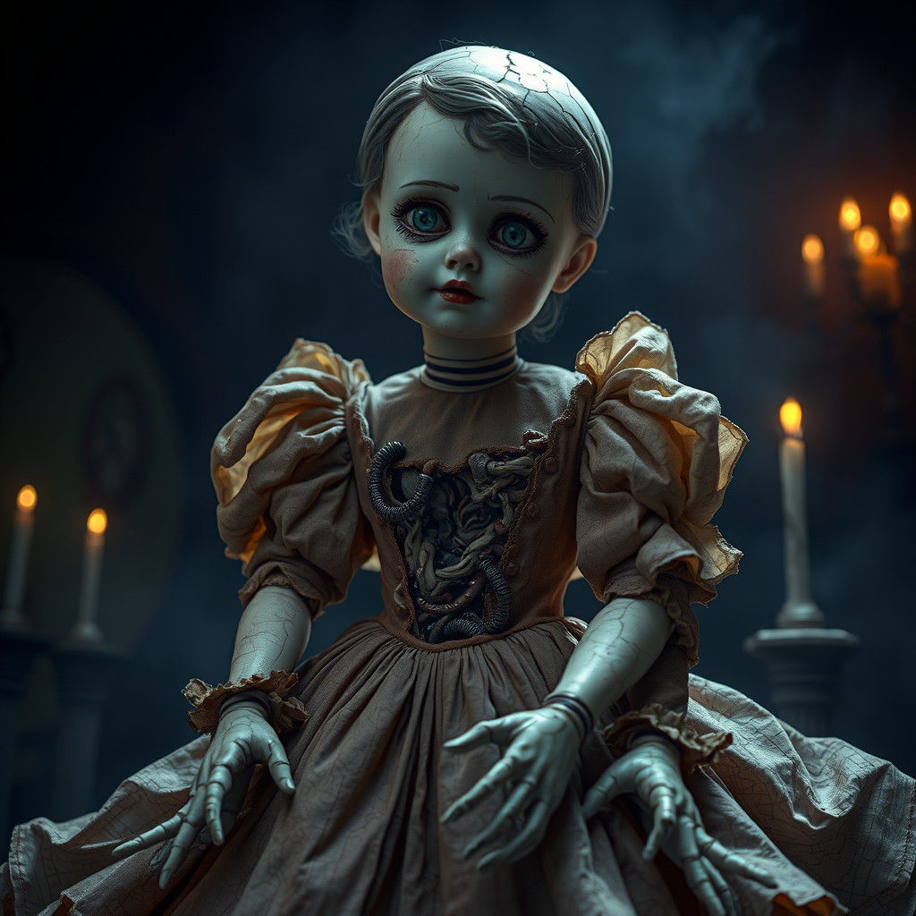 Macabre Doll's Inner World Revealed in Surreal Style