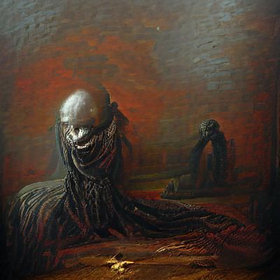 Sinister Oil Painting of SCP-040 Afterschool