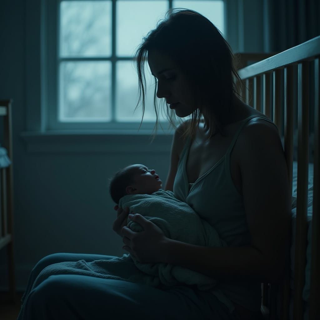 Cinematic Motherhood: A Tender Moment in Pale Moonlight