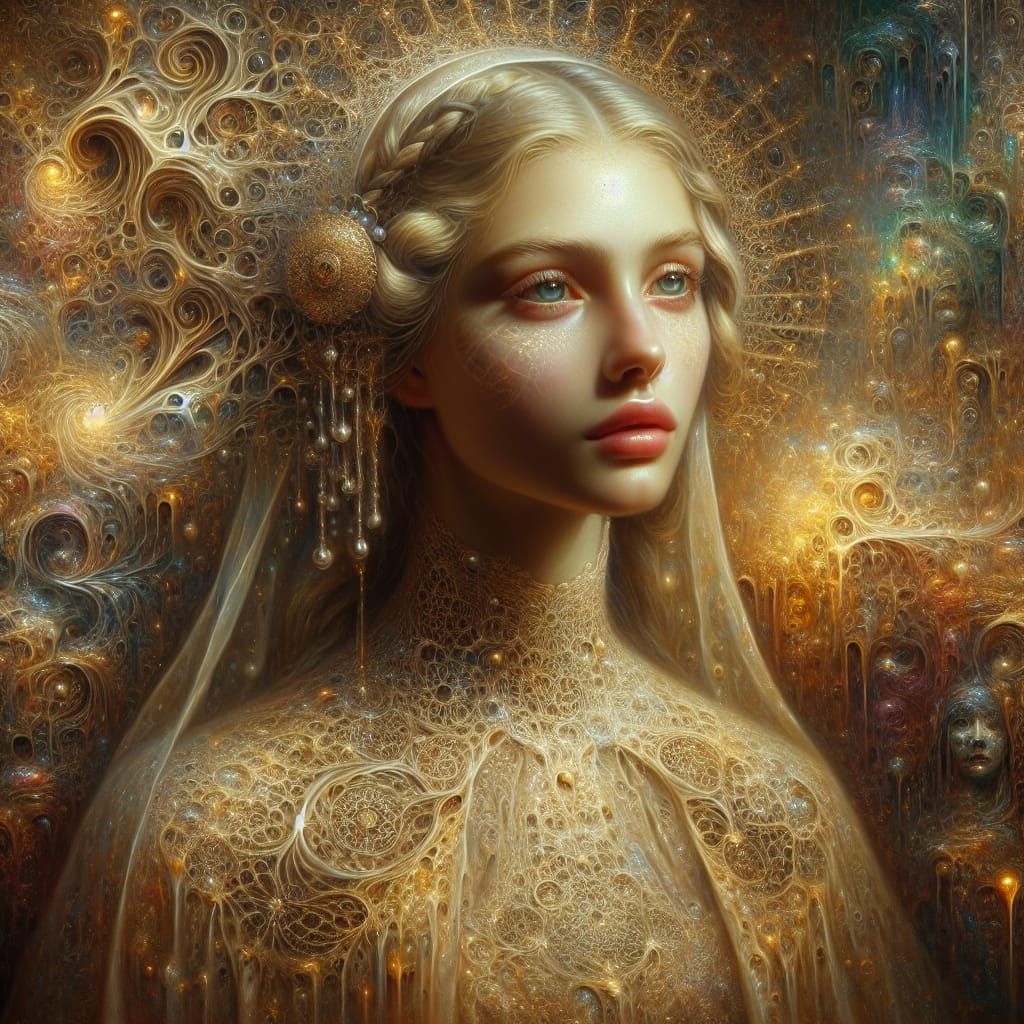 Ethereal Beauty in Medieval Finery