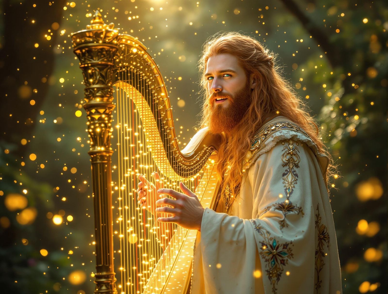 Abhean, God of the Harp and Harpists 4