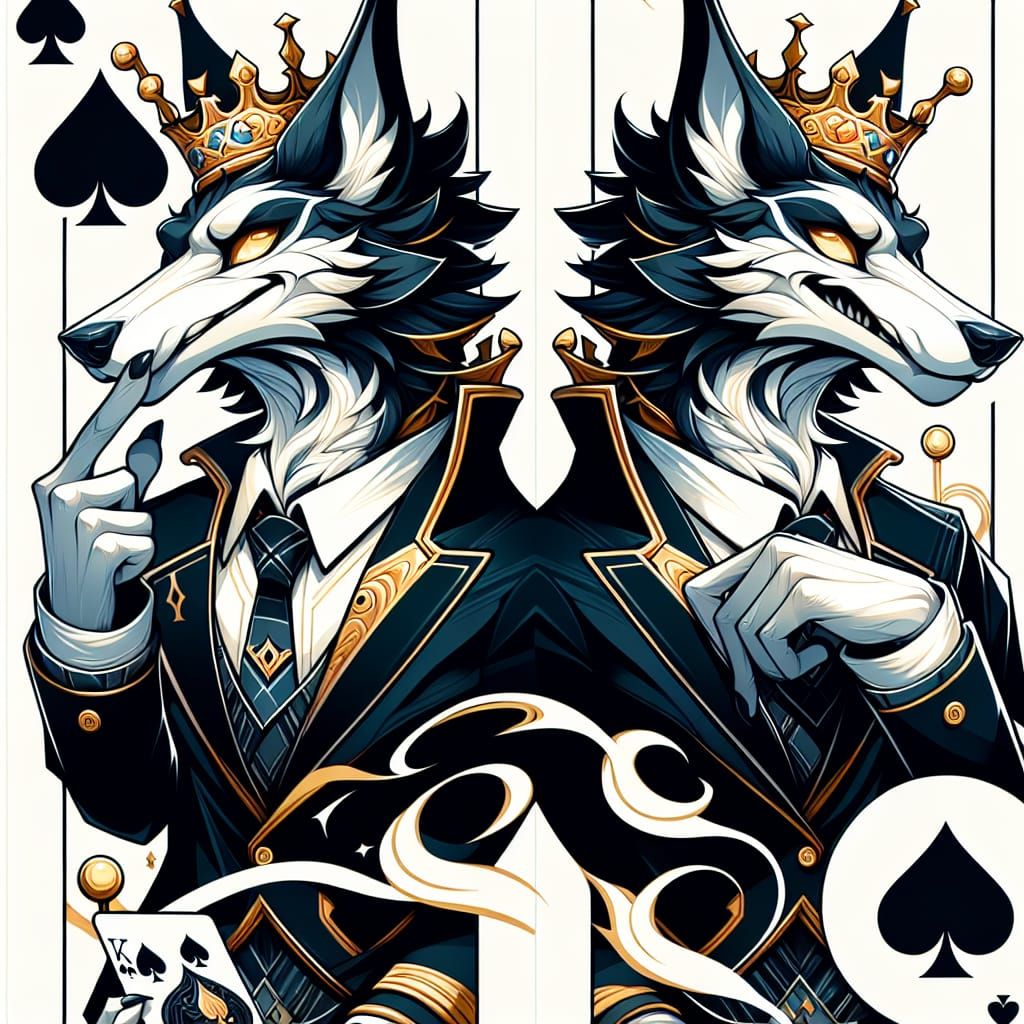 King of Spades in East Asian Style