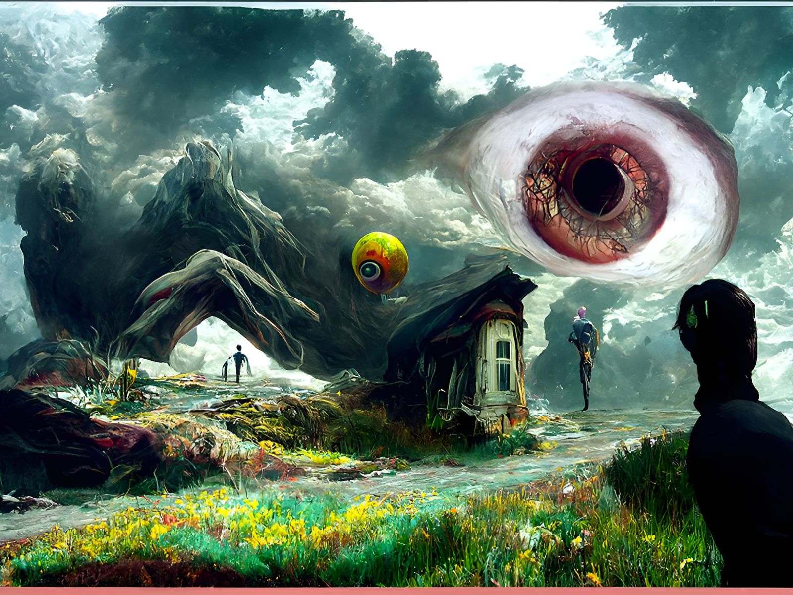 Surreal Horror Landscape Inspired by Romanticism
