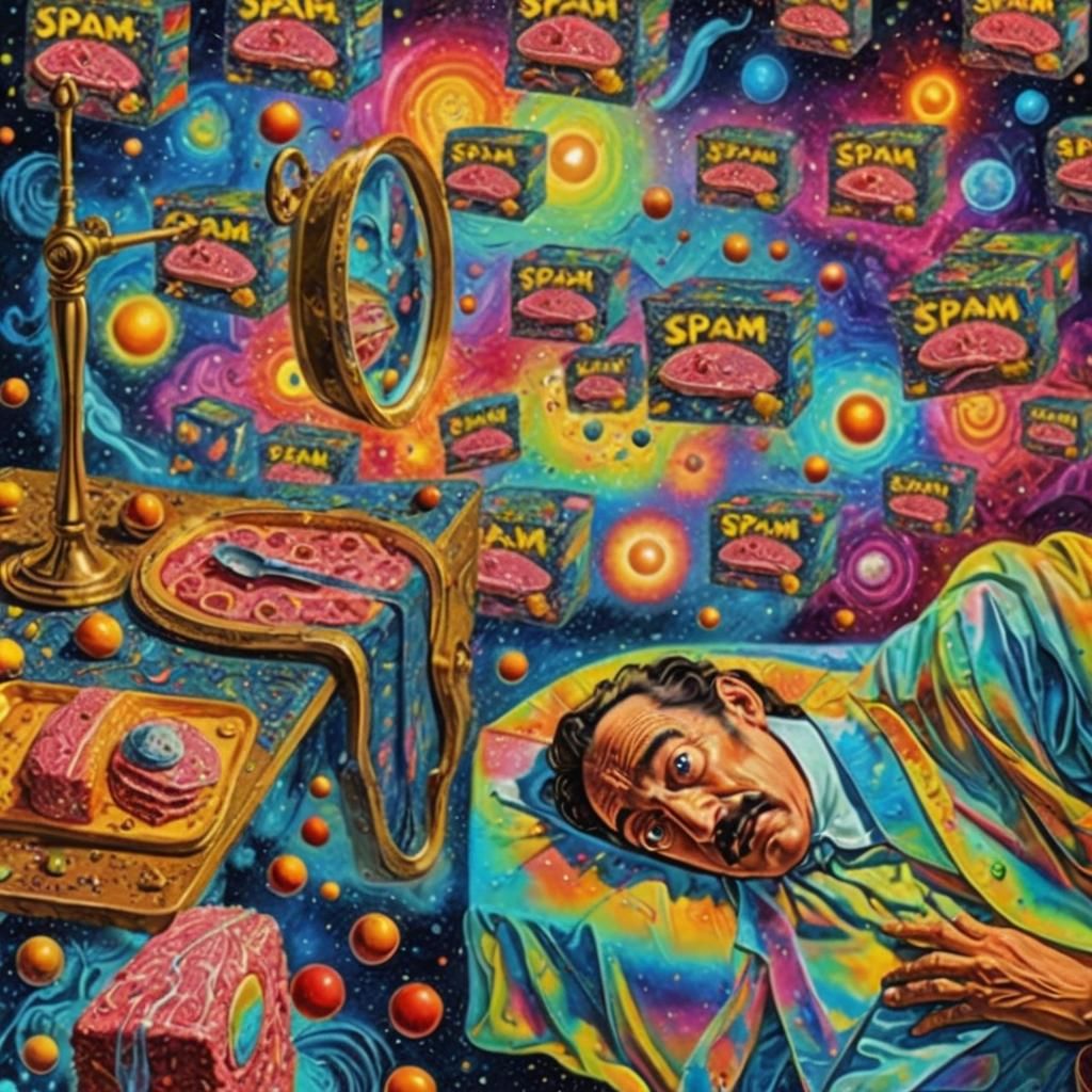 Surreal Spam Nightmare in Astral Cosmic Style
