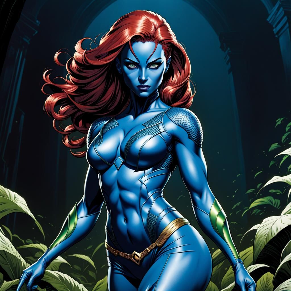 Mystique from X-Men: Comic Book Art
