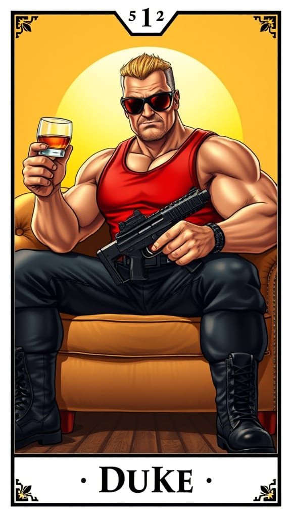 The Duke: A Cyberpunk Tarot Card