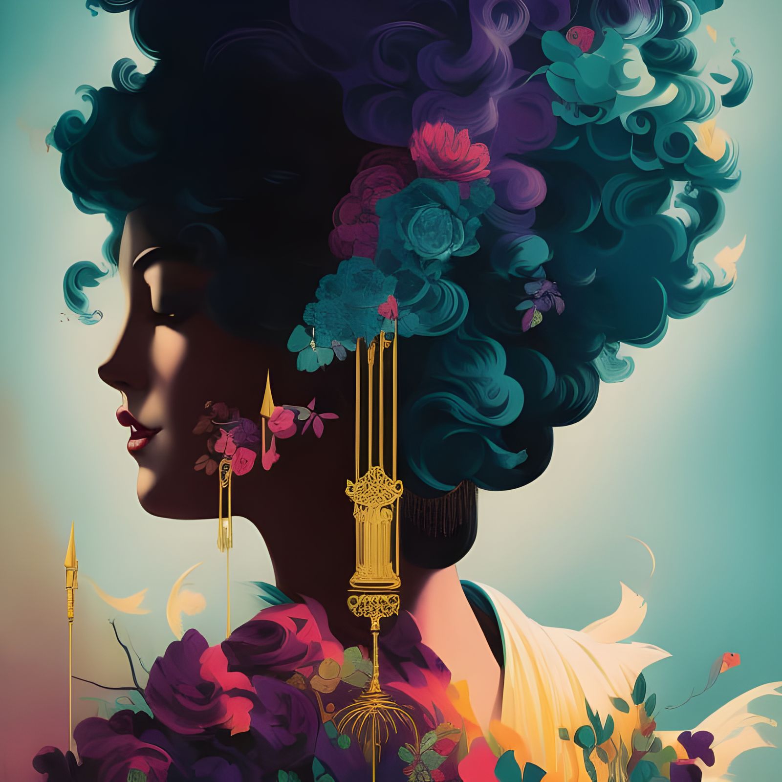 Magician Bunny in Borderlands Style