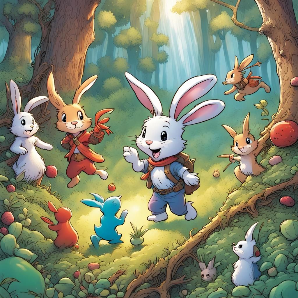 Enchanted Woodland Quest: Comic Book Adventure