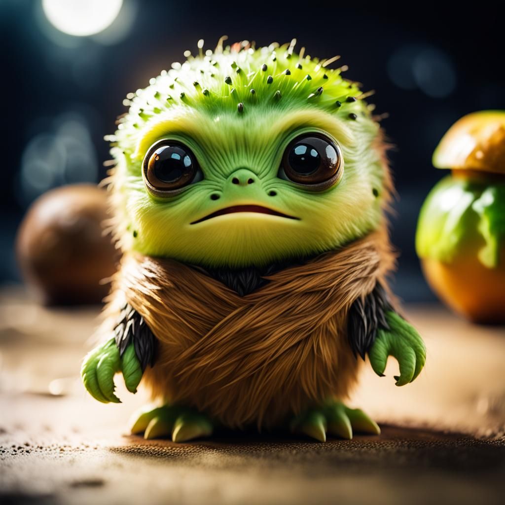 Chibi Star Wars Kiwi Fruit Portrait