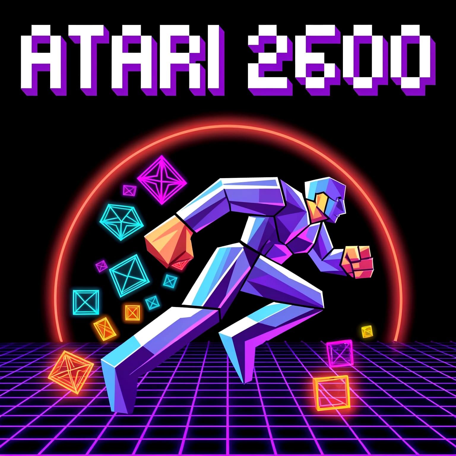 Retro Atari 2600 Game Cover Art