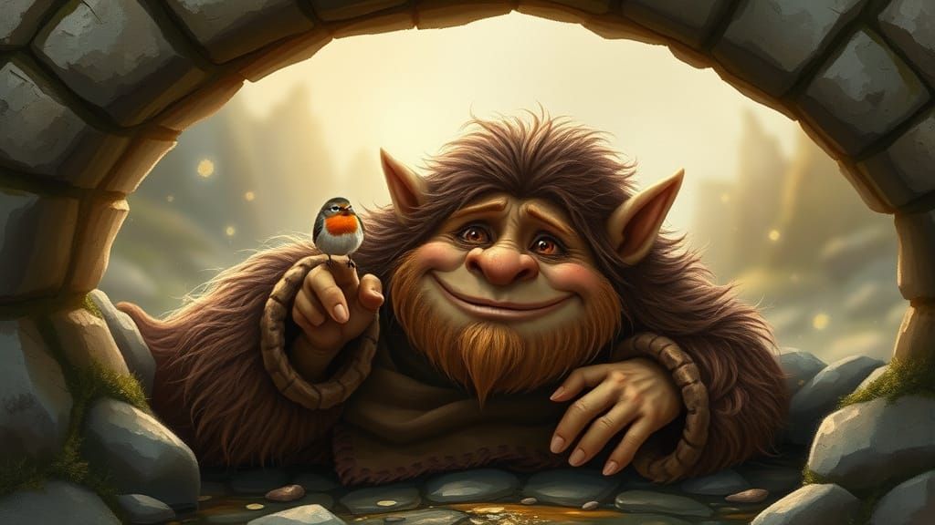 A cute friendly troll.